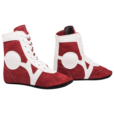 Купить Обувь для самбо RS001/2, замша, красный Rusco в Отрадном 