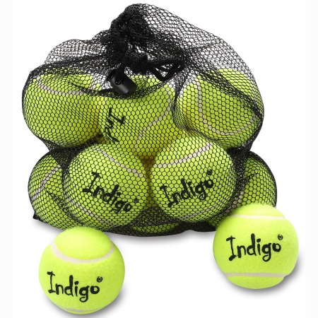 Купить Мяч для большого тенниса Indigo (12 шт в сетке) начальный уровень в Отрадном 
