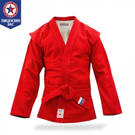Купить Куртка для самбо "Атака" ВФС (подкладка, пояс)  р 36-48 в Отрадном 