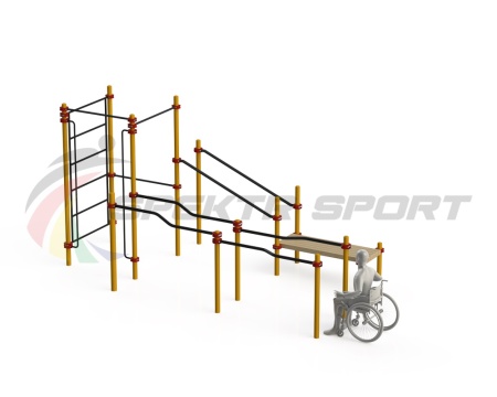 Купить Спортивный комплекс для инвалидов-колясочников WRK-D16_76mm в Отрадном 