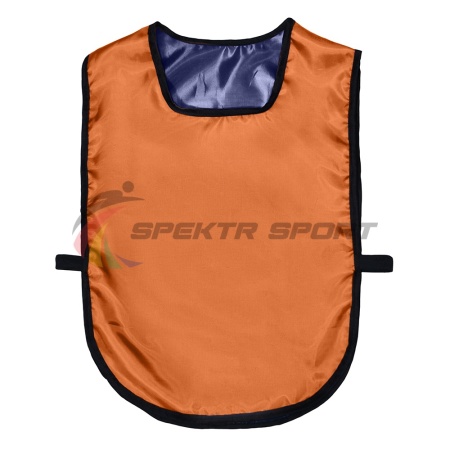 Купить Манишка футбольная двусторонняя универсальная Spektr Sport оранжево-синяя в Отрадном 